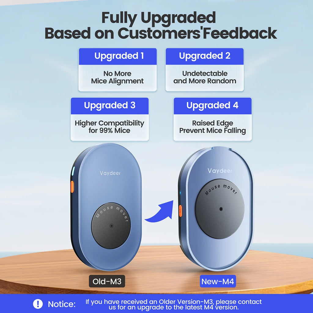 Virtual Mouse Mover Anti-sleep Automatic Movement To Prevent Computer Lock Screen With ON/OFF Switch Undetectable Mouse Jiggler